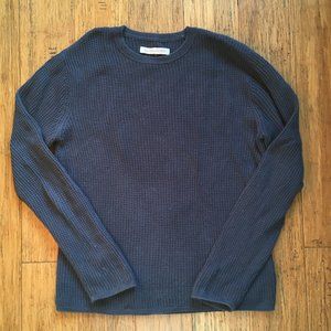 Outerknown Navy Waffle Knit Long Sleeve Thermal - S